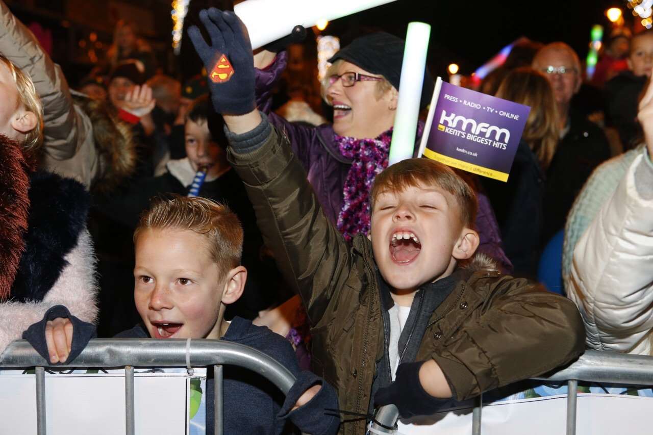 Hundreds turned out for the switch on