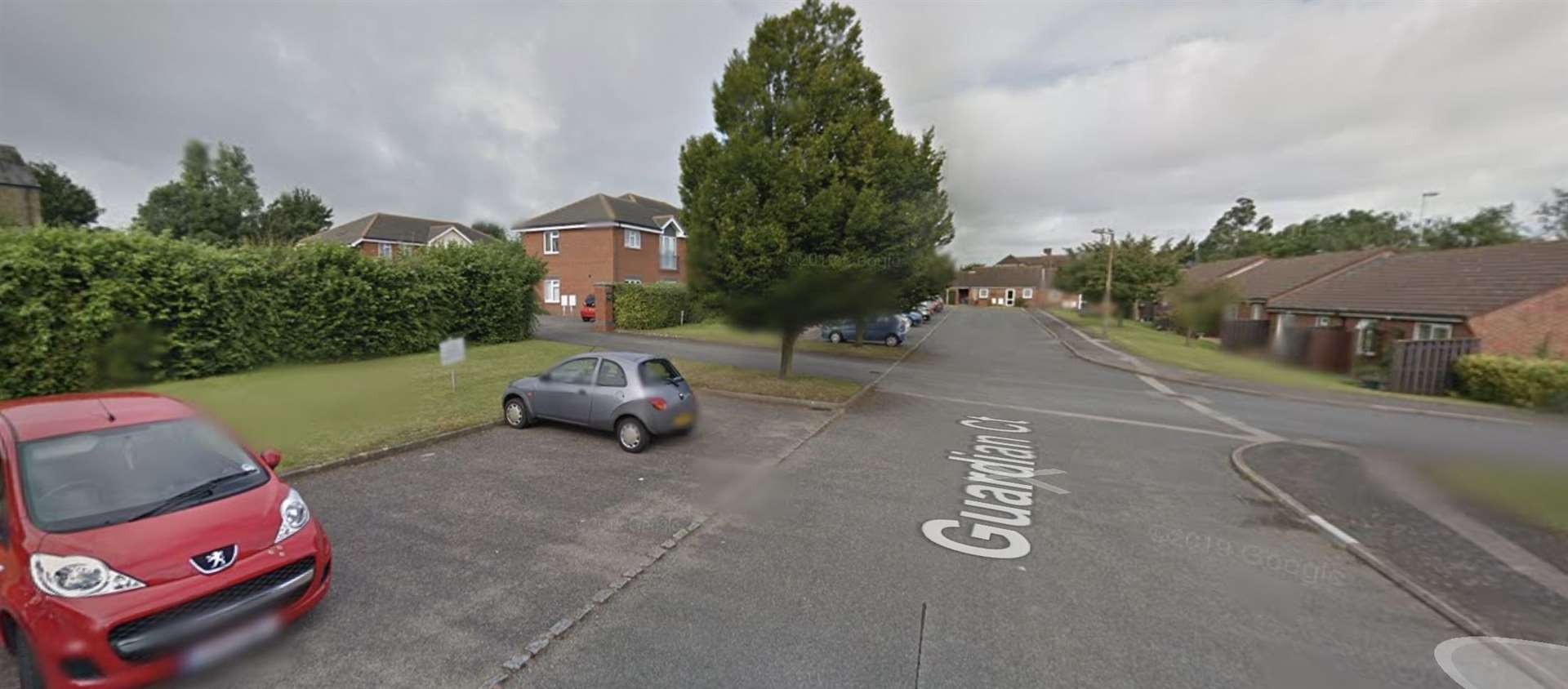 The woman was spotted near Guardian Court in Rainham. Picture: Google Street View