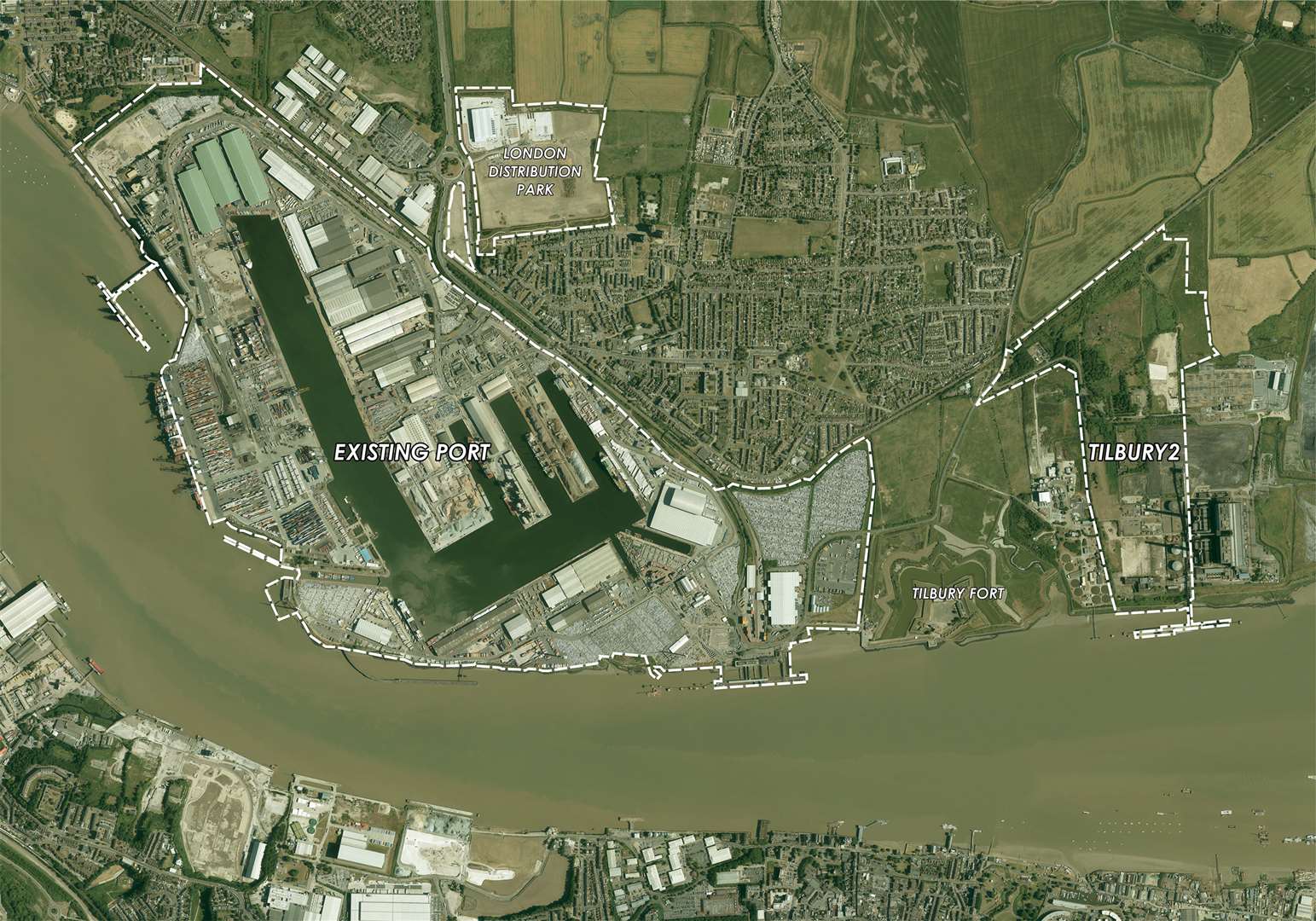Plans for Tilbury2 - the new port on the site of Tilbury Power Station.