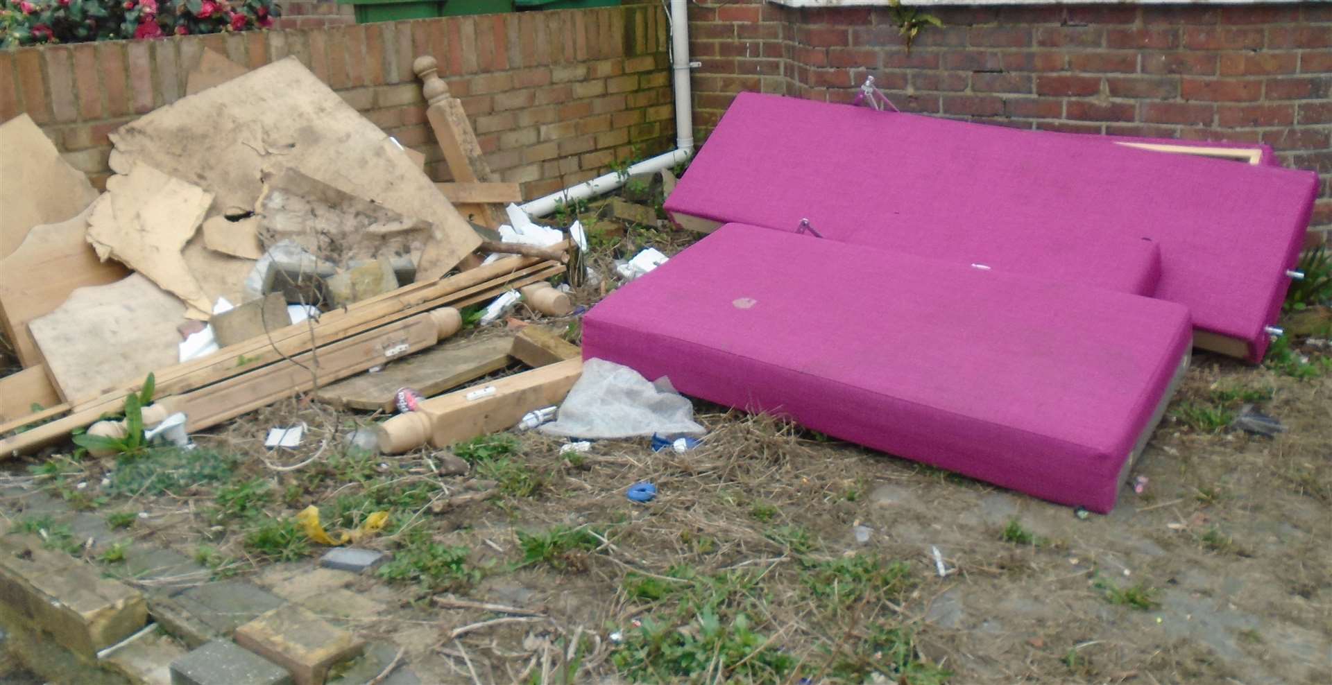 Tara James was prosecuted after leaving broken furniture and household waste near her Baldwin Terrace home
