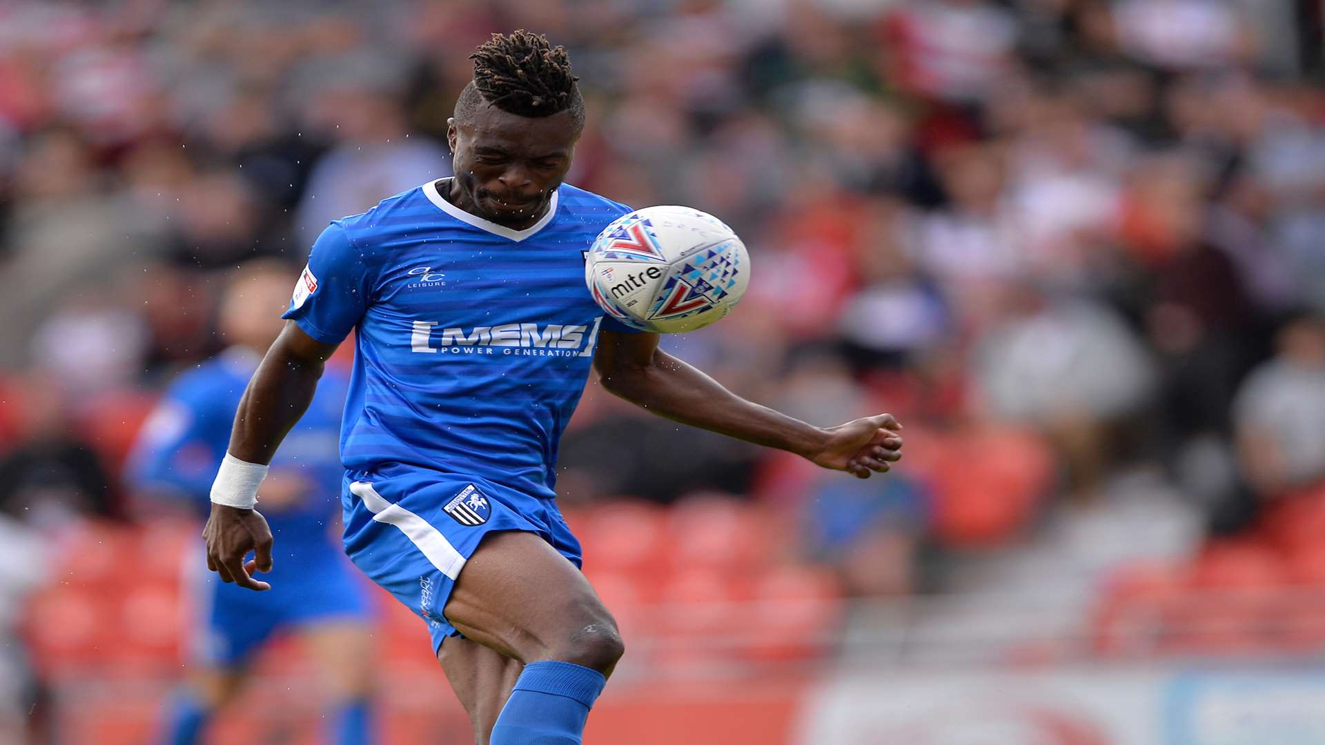 Gabriel Zakuani on the ball for Gillingham Picture: Ady Kerry