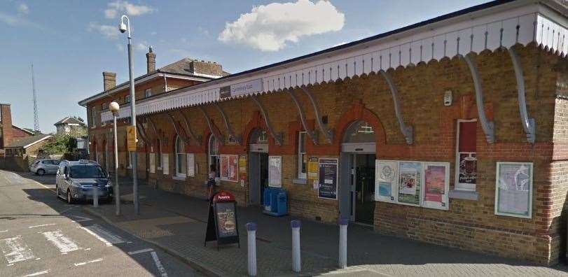 A man was found with a knife at Canterbury East Railway Station. Picture: Google Street View