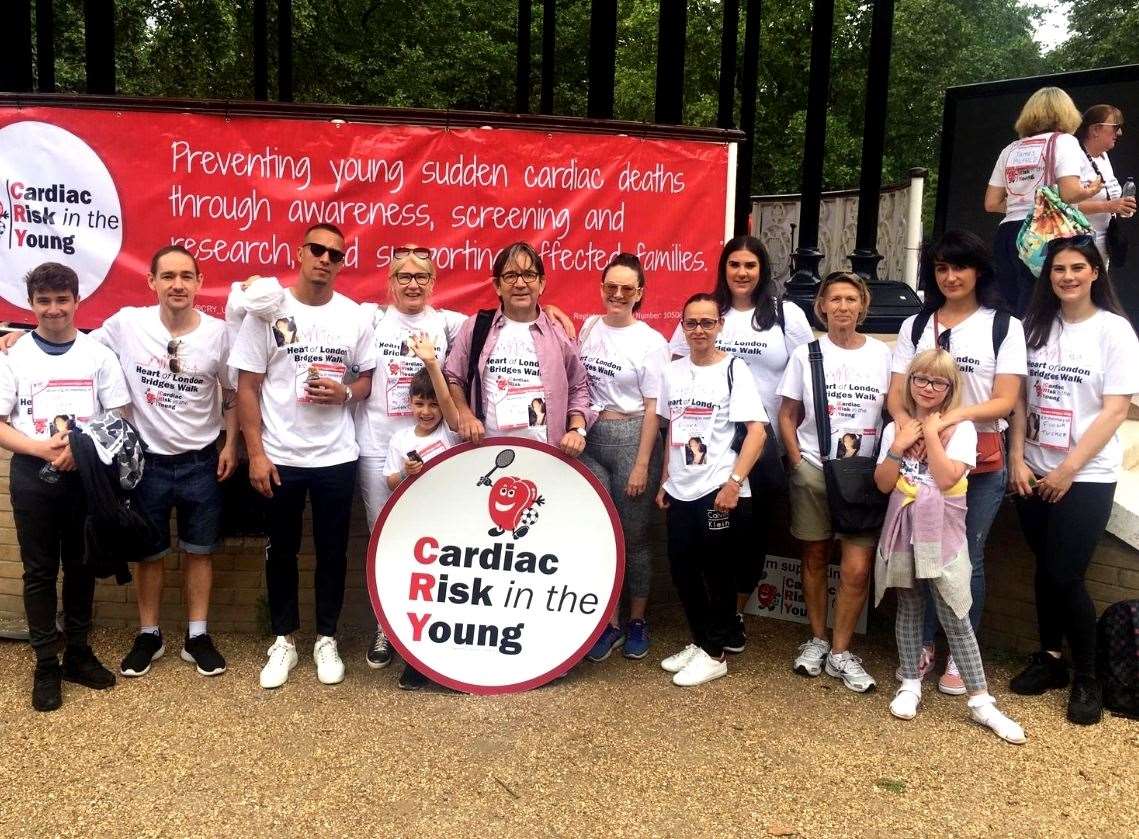 Family and friends of Fiona raised £1,200 for CRY from the London Bridges Walk (13308887)