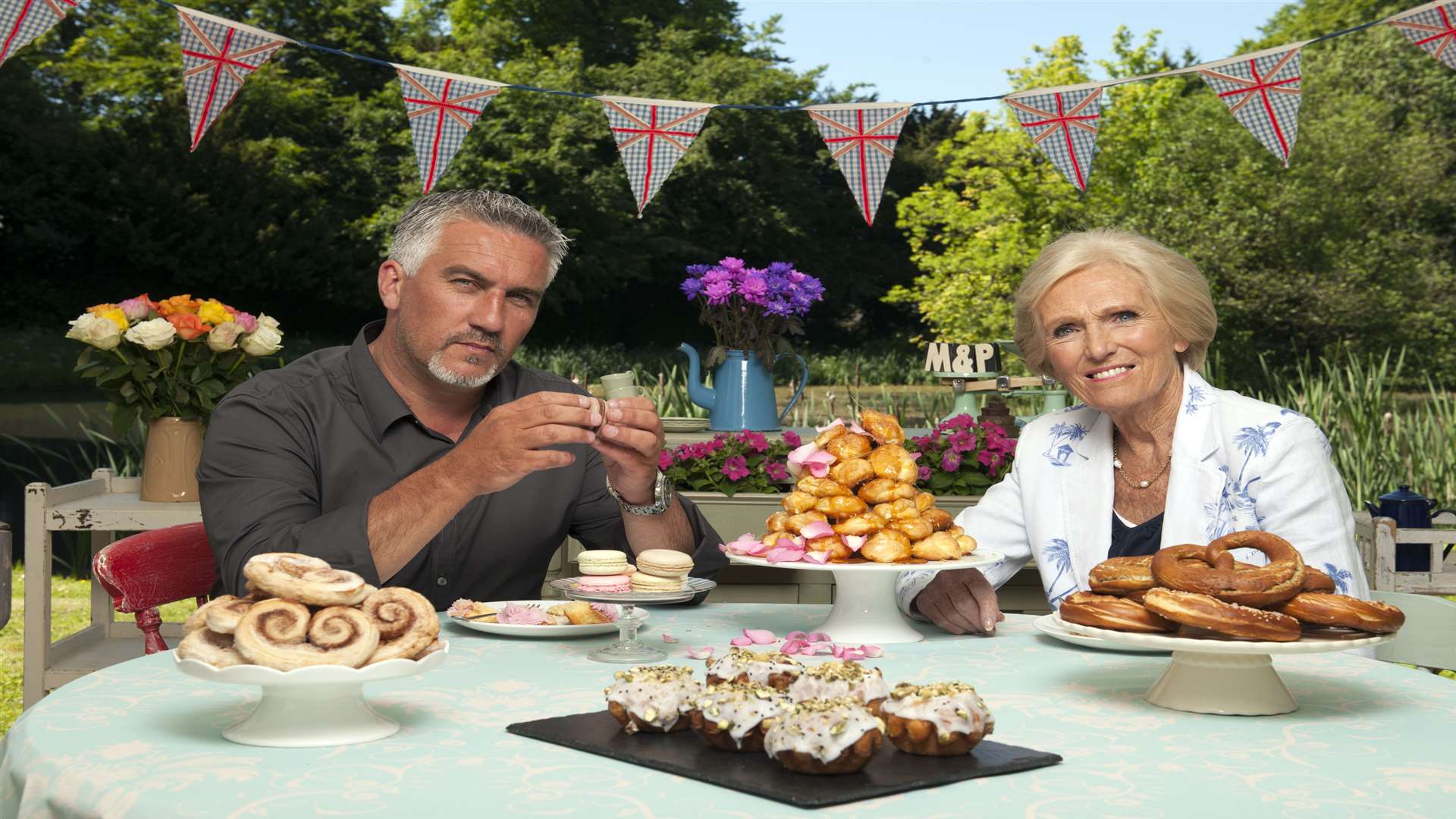 Great British Bake Off judge Paul Hollywood with Mary Berry, who has left the show