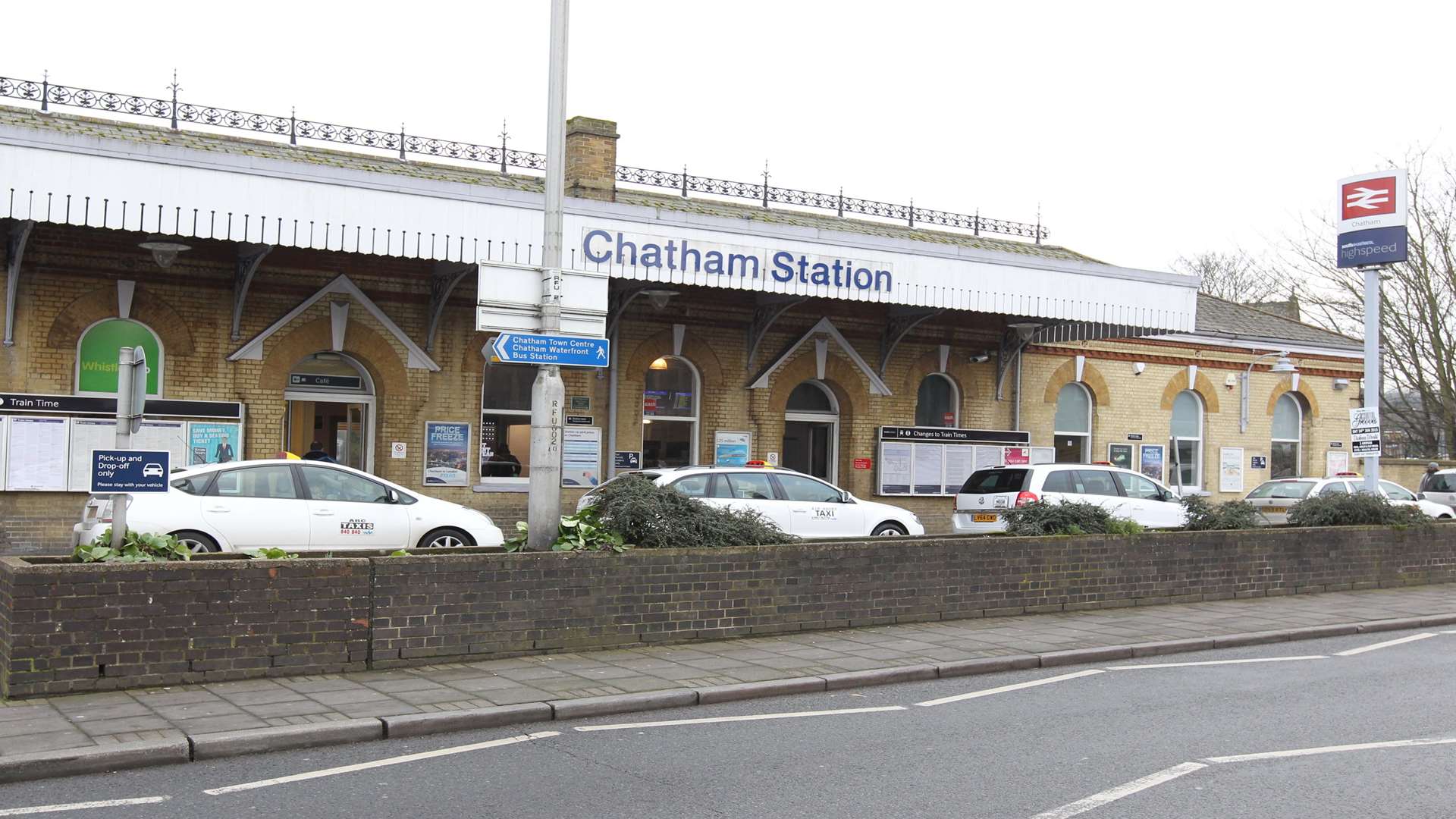 Police carried out the operation at Chatham Railway Station.