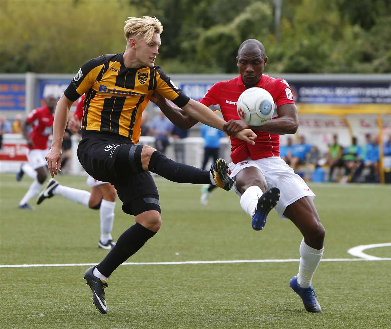 Joe Pigott in action for Maidstone against Wrexham Picture: Andy Jones