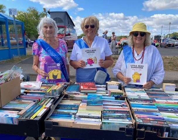 Jenny Reed (centre) with other League of Friends volunteers