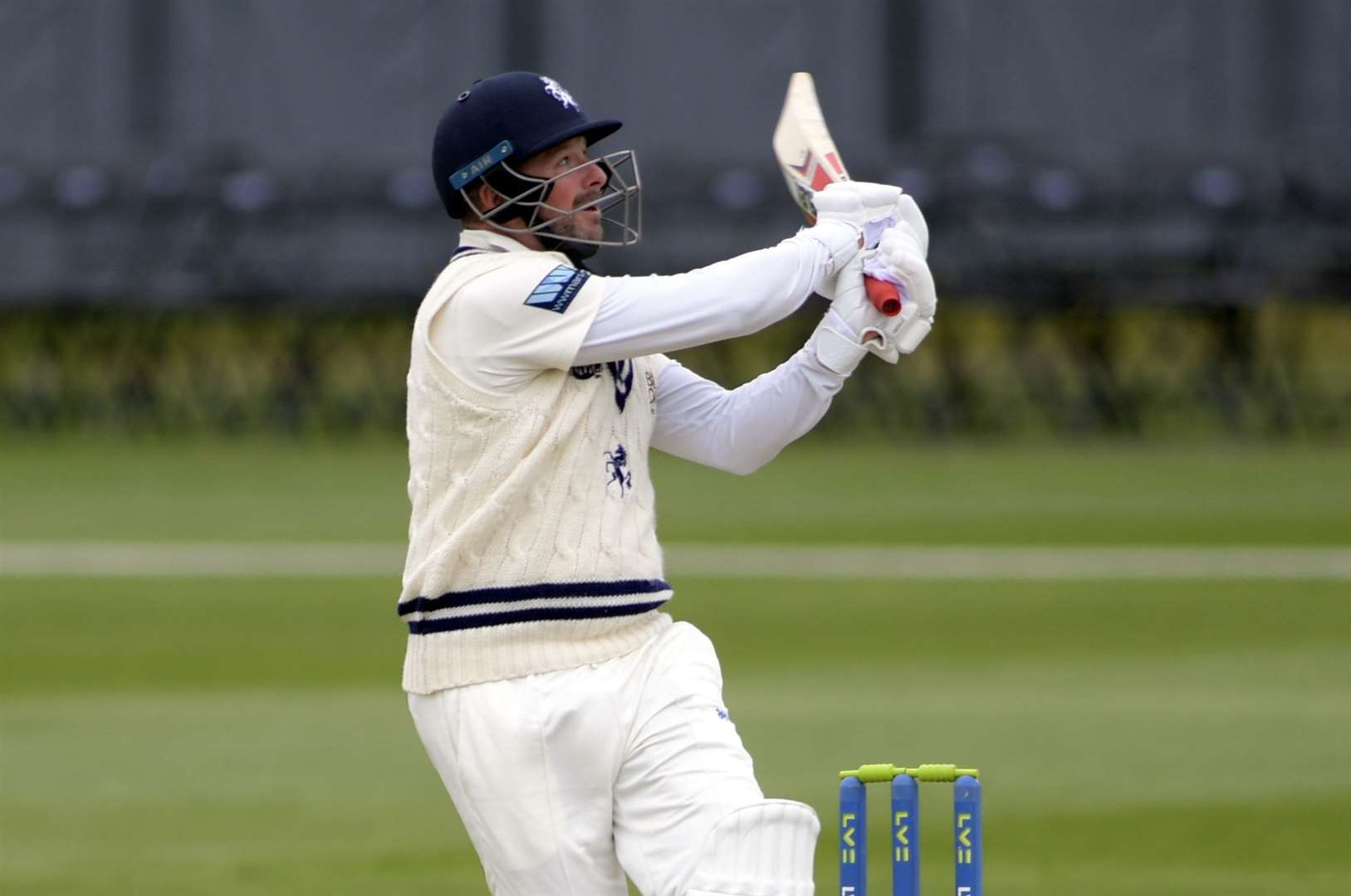 Darren Stevens hits one of his 15 sixes against Glamorgan. Picture: Barry Goodwin (47427736)