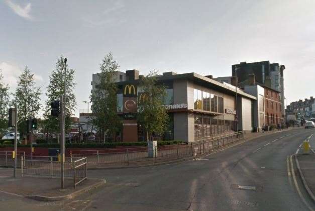 McDonald’s drive-thru in Hart Street, Maidstone. Picture: Google Street View
