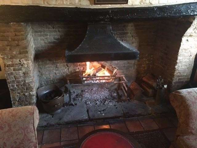 As soon as you’re through the door you are greeted by the most gorgeous smell of wood smoke from the open fire
