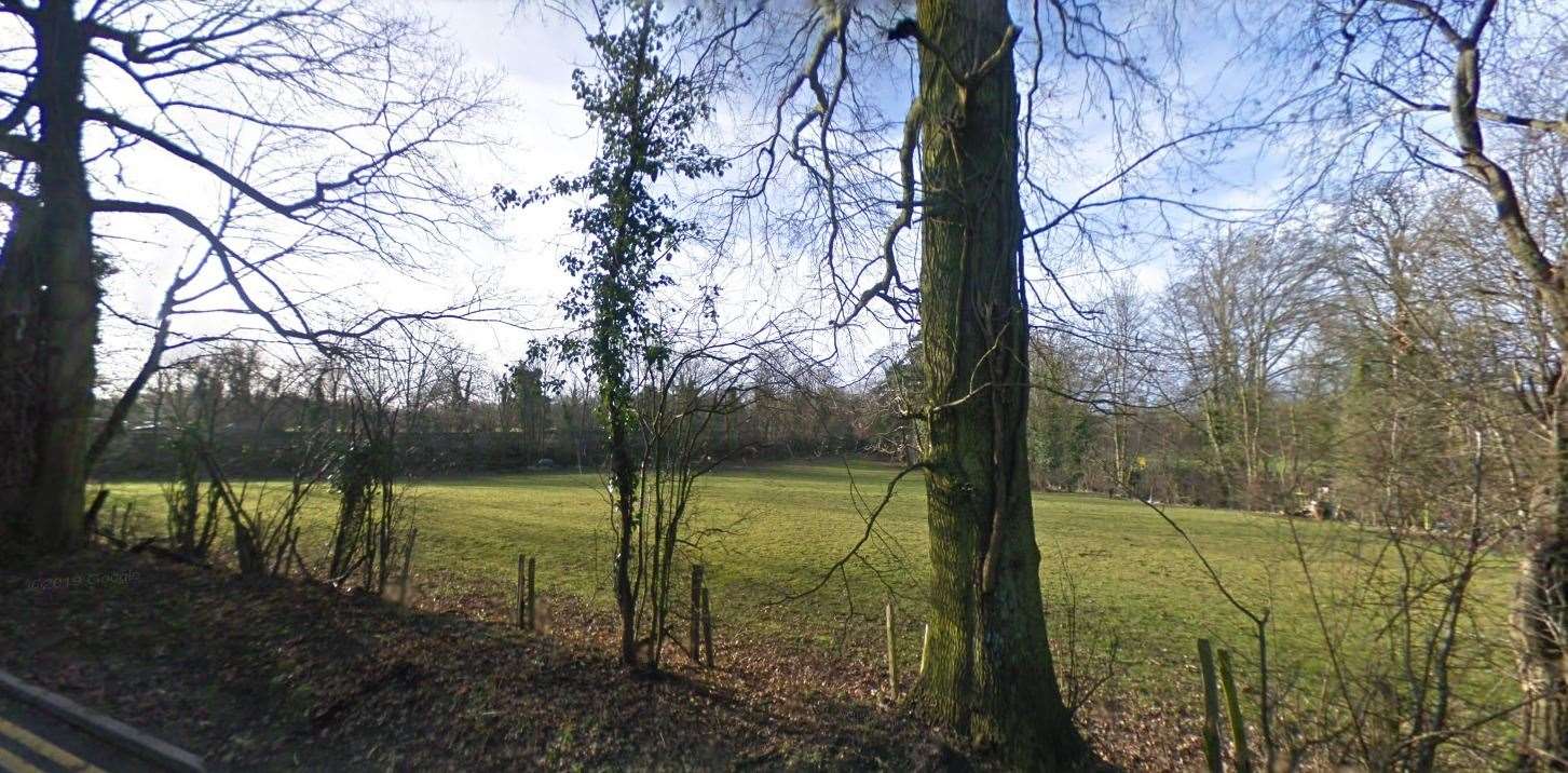 Land off Station Road North in West Malling has been earmarked for a care home. Picture: Google Street View
