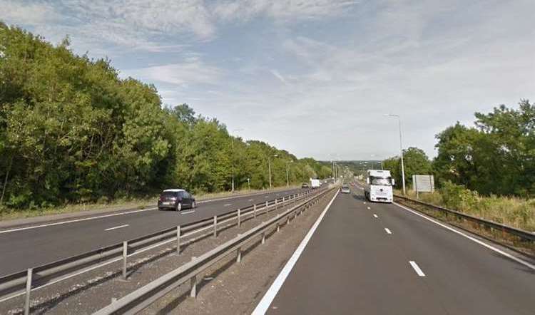 Part of the A2 is closed following a serious crash. Picture: Google