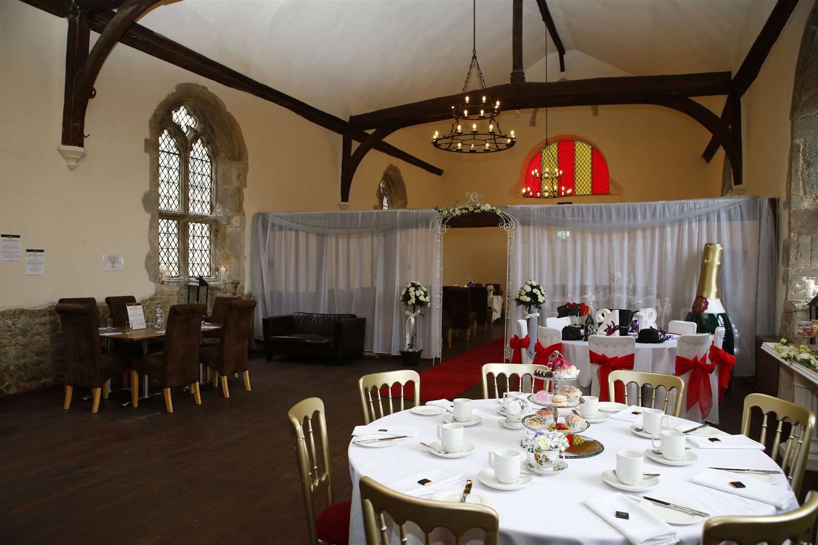 It was previously used as a medieval banqueting hall, party or wedding venue