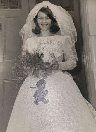 Margaret Moran on her wedding day