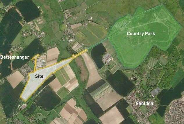 The site is the former colliery opposite Betteshanger Country Park