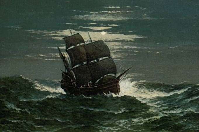 Those on the Mayflower suffered a gruelling two-month journey to cross the Atlantic. Picture: AS Burbank