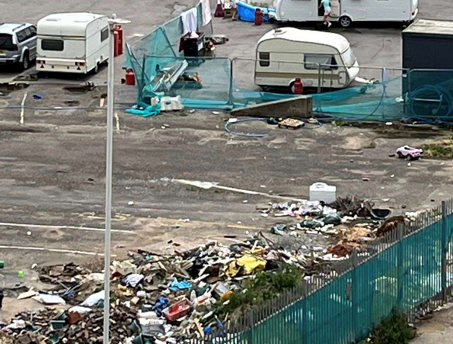 Rubbish at Ramsgate Port has been labelled an eyesore