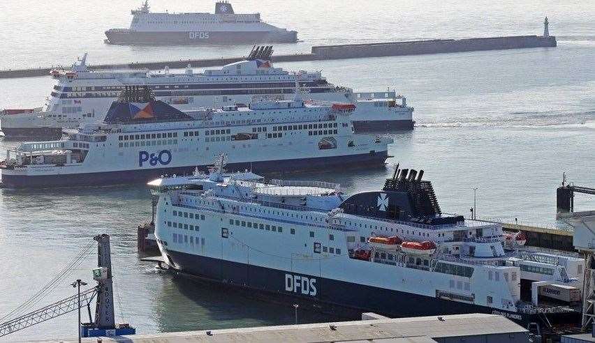 Port bosses want key worker designation for daily testing. Picture: Port of Dover