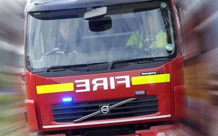 Fire crews were called to a skip fire in Aylesford