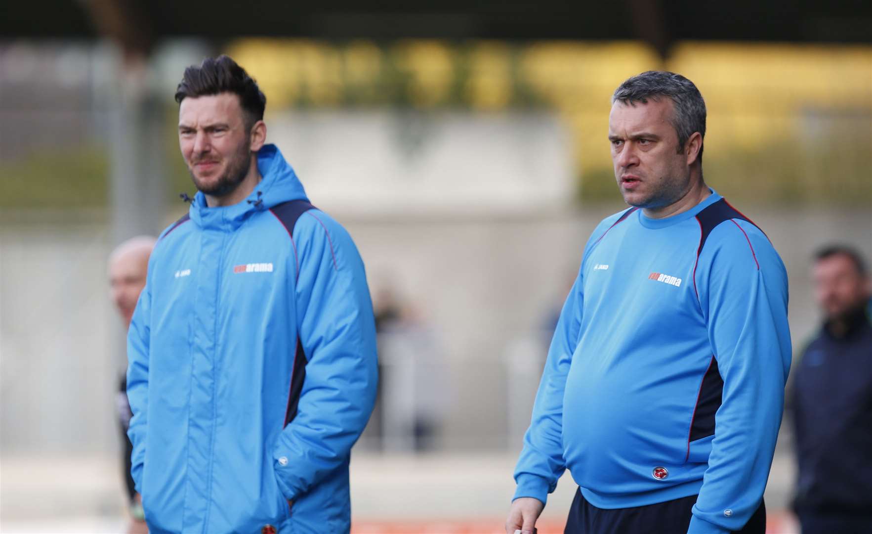 Dartford joint-managers Jamie Coyle and Adam Flanagan Picture: Andy Jones