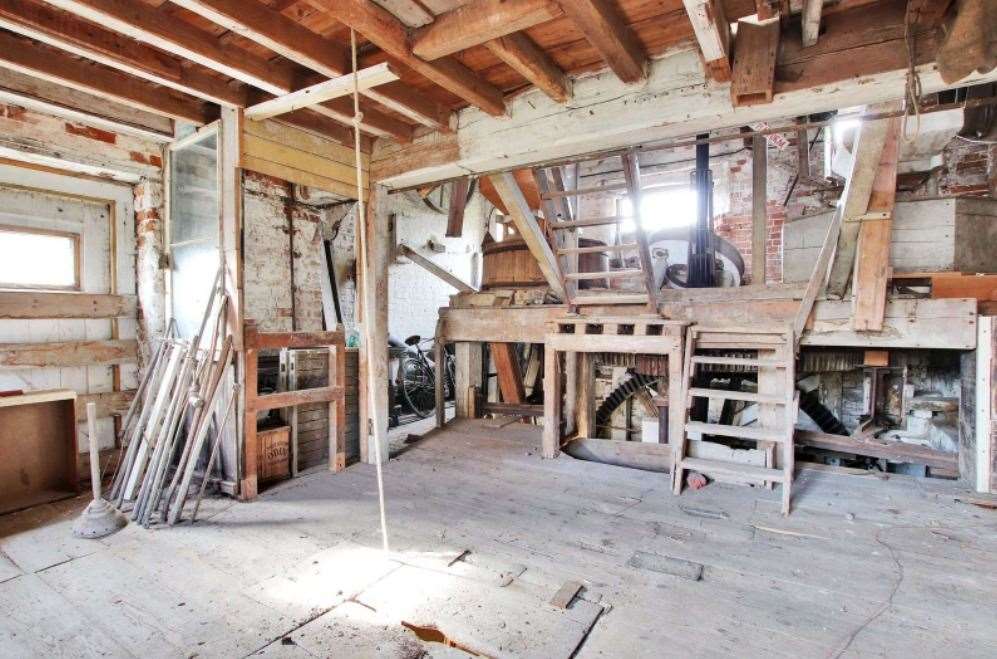 The original mill has been used by the current owners as a workshop and storage space. Picture: Savills