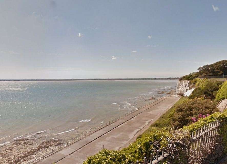 Emergency services were called to Ramsgate's Western Undercliff to rescue a woman at sea. Picture: Google
