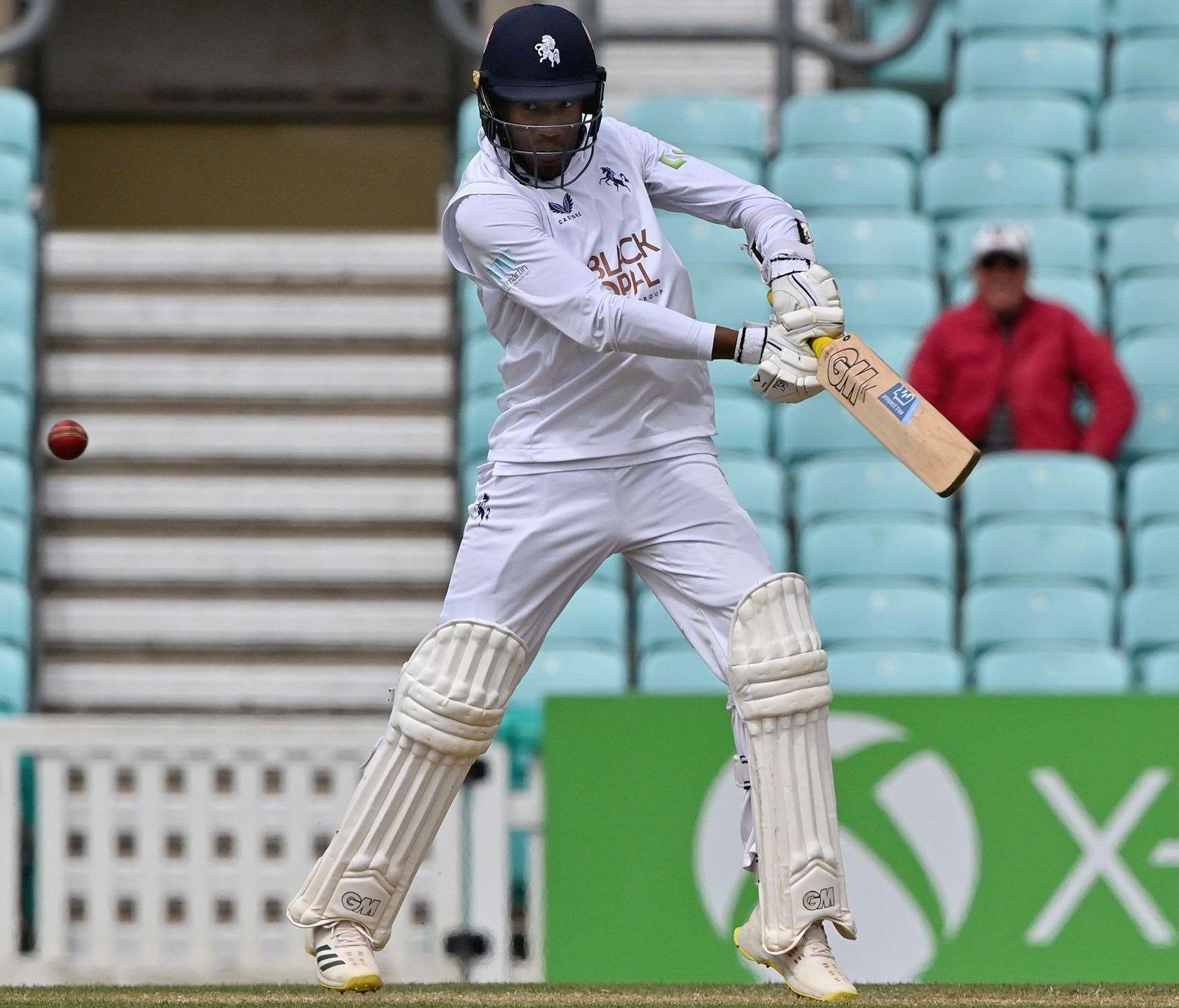 Kent's Daniel Bell-Drummond scored an unbeaten half-century but it proved in vain. Picture: Keith Gillard