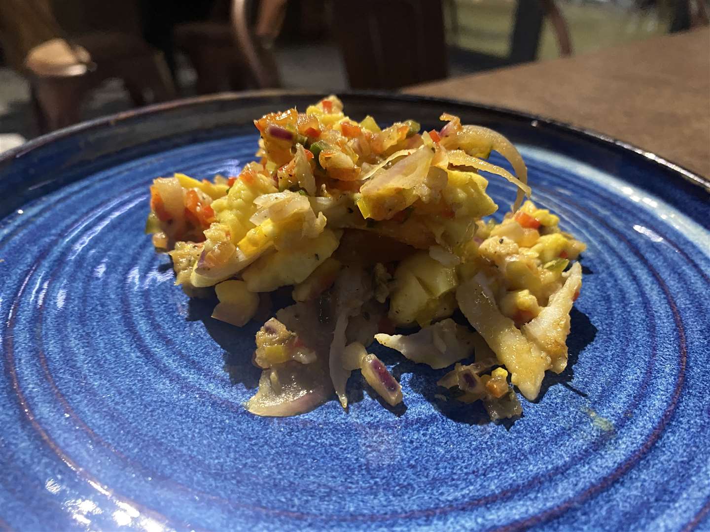 Ackee saltfish at £7 for a starter-size portion is definitely something to order again