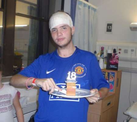 Will Roberts celebrates his 18th birthday in hospital where he is recovering from head injuries