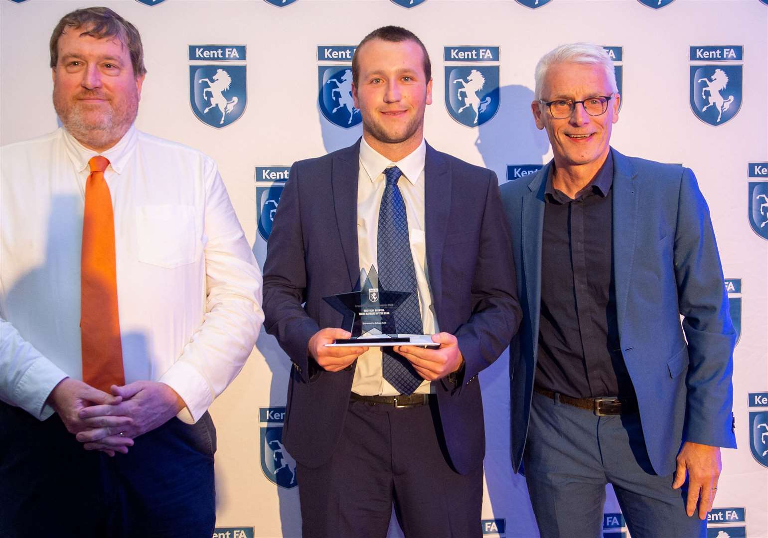 Colin Boswell Young Ref Of The Year went to Jack Smith. Picture: Ian Scammell