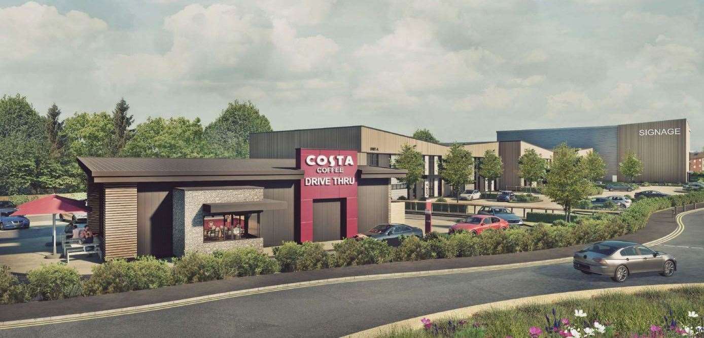 How the Costa drive-thru will look