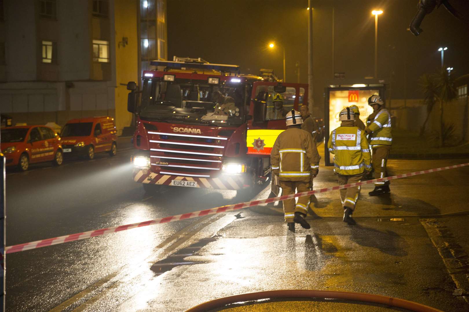 Fire crews had to cut a man free from his car in the early hours. Stock image. Picture: Kent Fire and Rescue Service