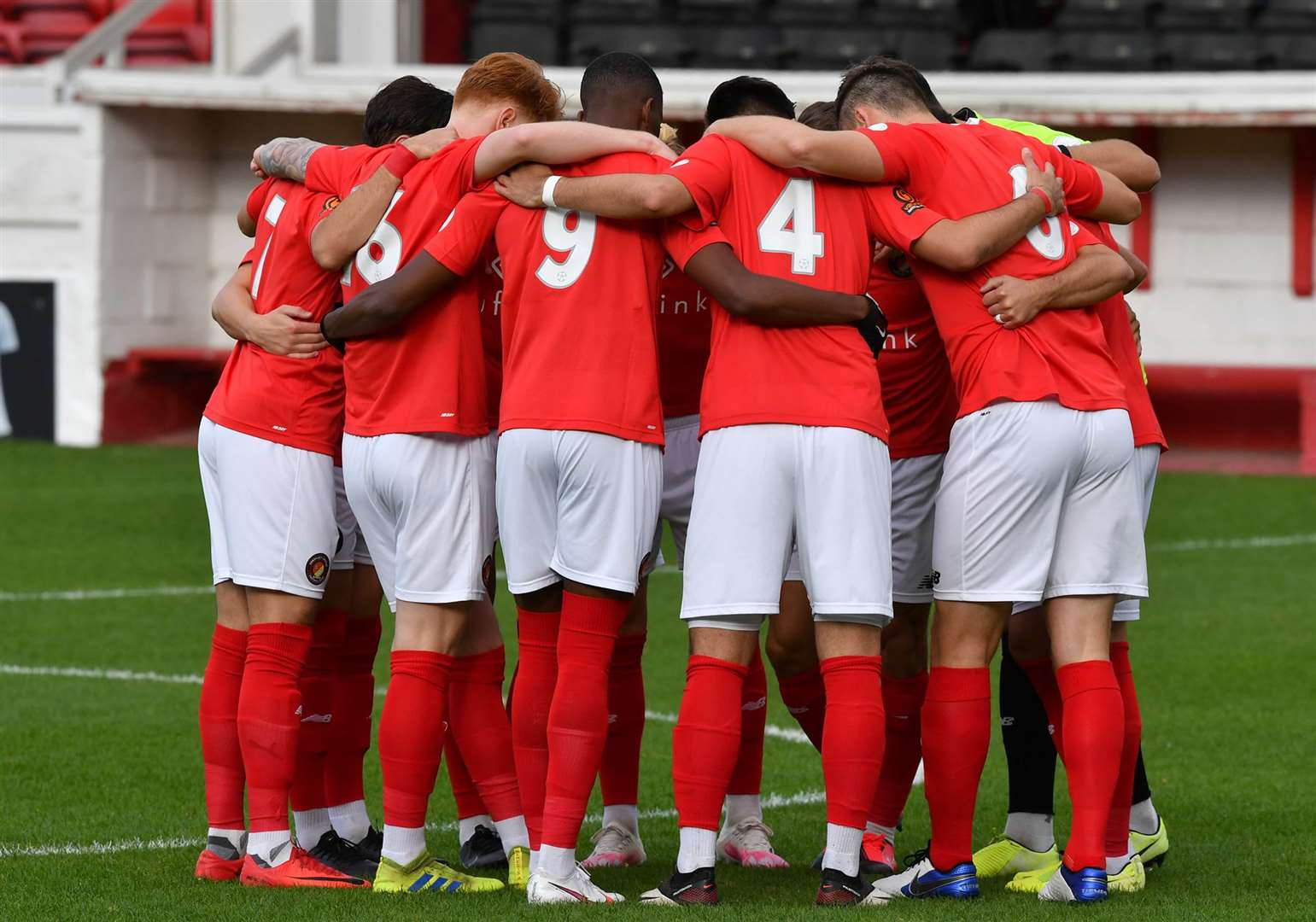 Ebbsfleet played all their home matches during the 2020/21 season behind closed doors. Picture: Keith Gillard