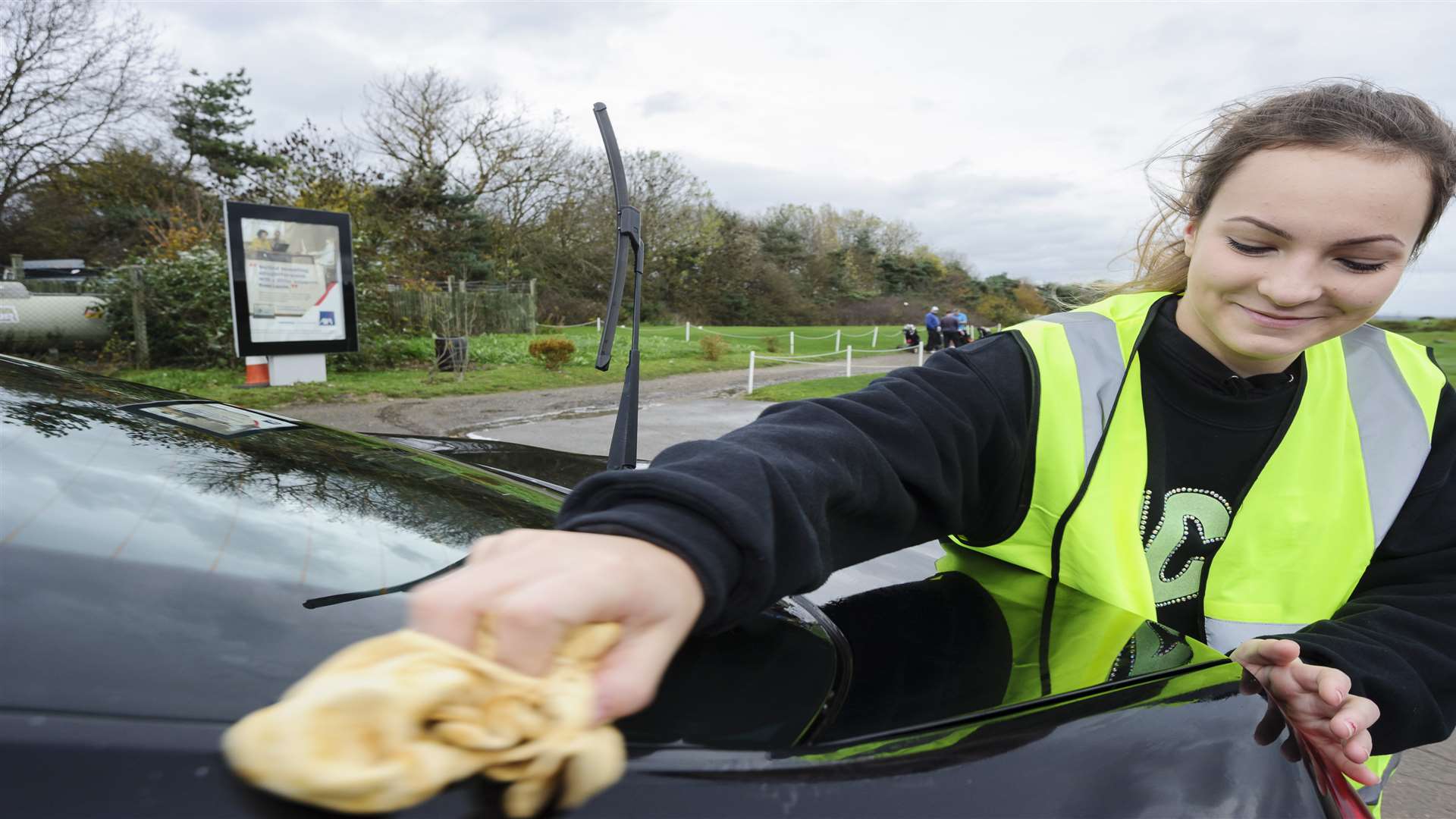 Cheer Extreme Academy, from Swanscombe and Gillingham, hold charity car wash in Gravesend