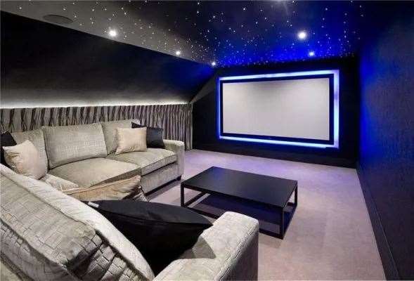 The six-bedroom features home cinema and bar. Photo: Zoopla