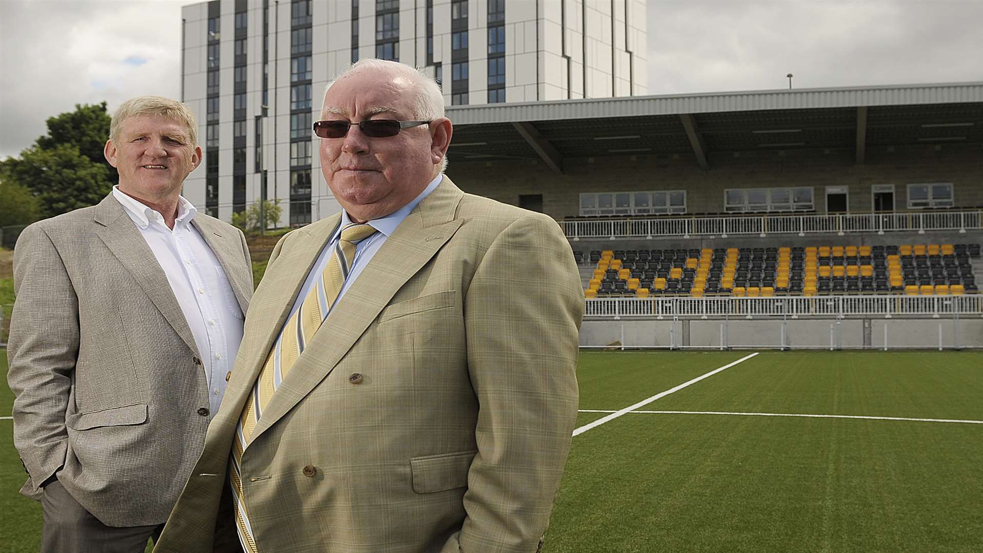 Terry Casey and Pat Gallagher at Maidstone Utd FC