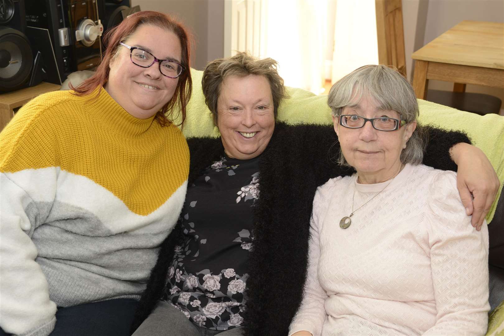 Maggie Lendrum (centre) with friends Anne Bowie-Wooler and Margaret Addington. Picture: Paul Amos. (5169321)