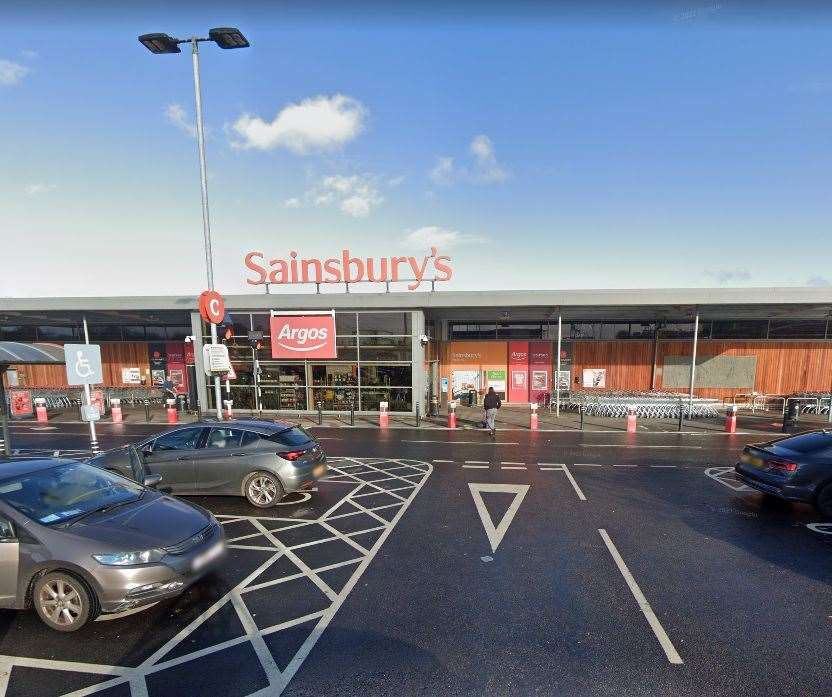 The thieves targeted the Sainsbury's in Pepper Hill, Northfleet. Photo: Google Images