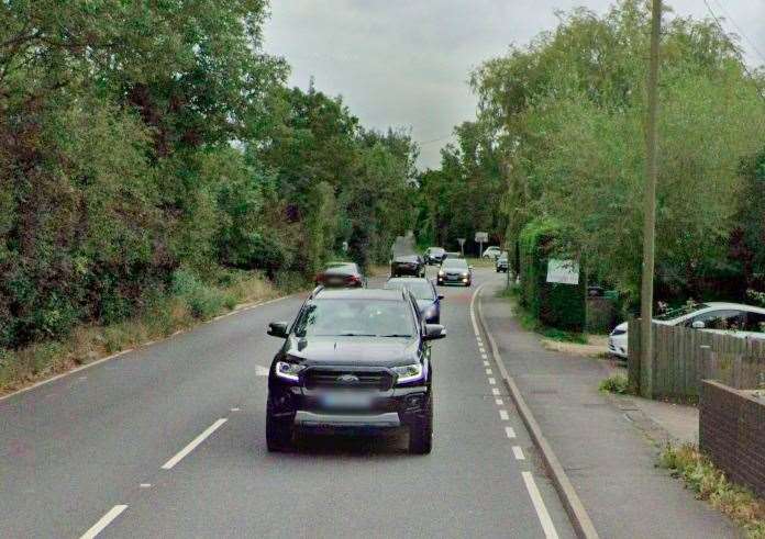 The crash happened on the A21 near Robertsbridge in East Sussex. Photo: Google Street View