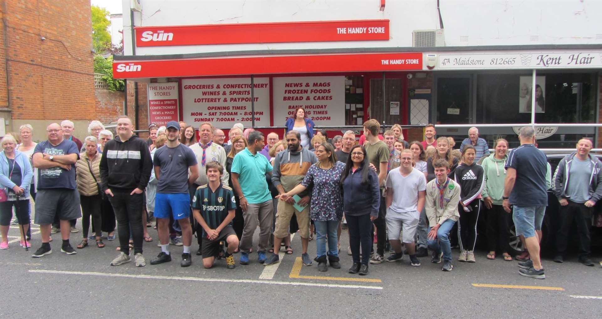 Scores of people turned up on their last day to say thank you and goodbye