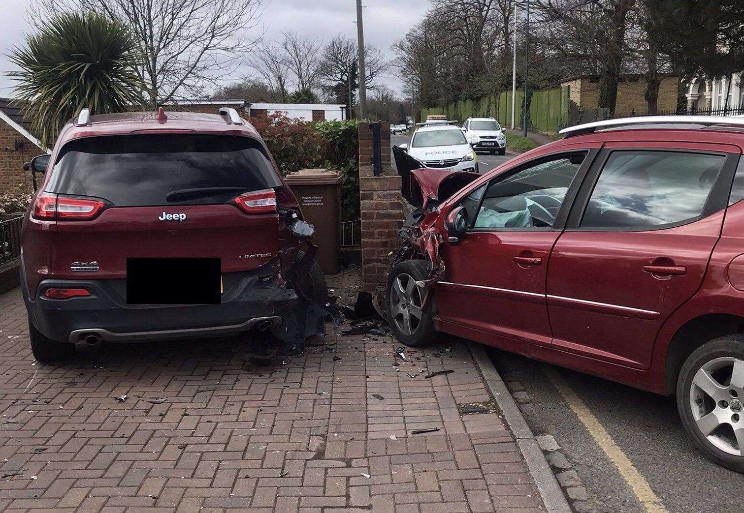Police were called to the crash in Oakfield Lane. Photo: Kent Police Dartford
