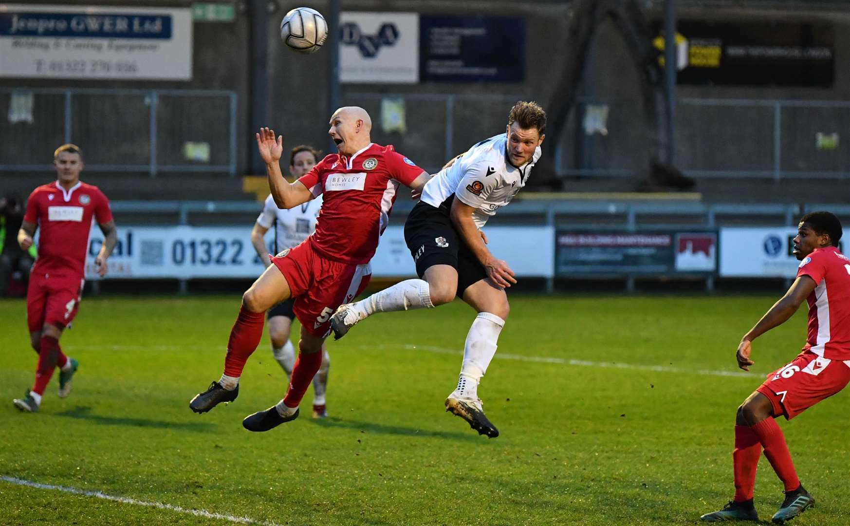 Josh Hill scored for Dartford against Hungerford on Saturday. Picture: Keith Gillard