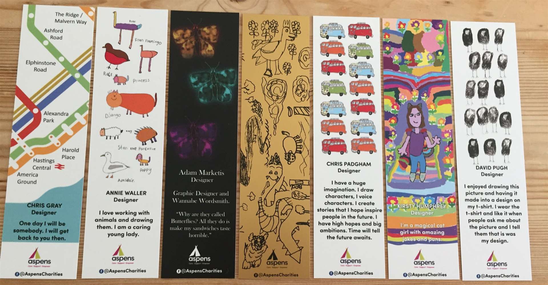 A collection of brilliant, bespoke bookmarks - including a limited number of a ‘lucky’ golden edition - will be released during Aspen’s #UnlockingCare campaign! (42614438)