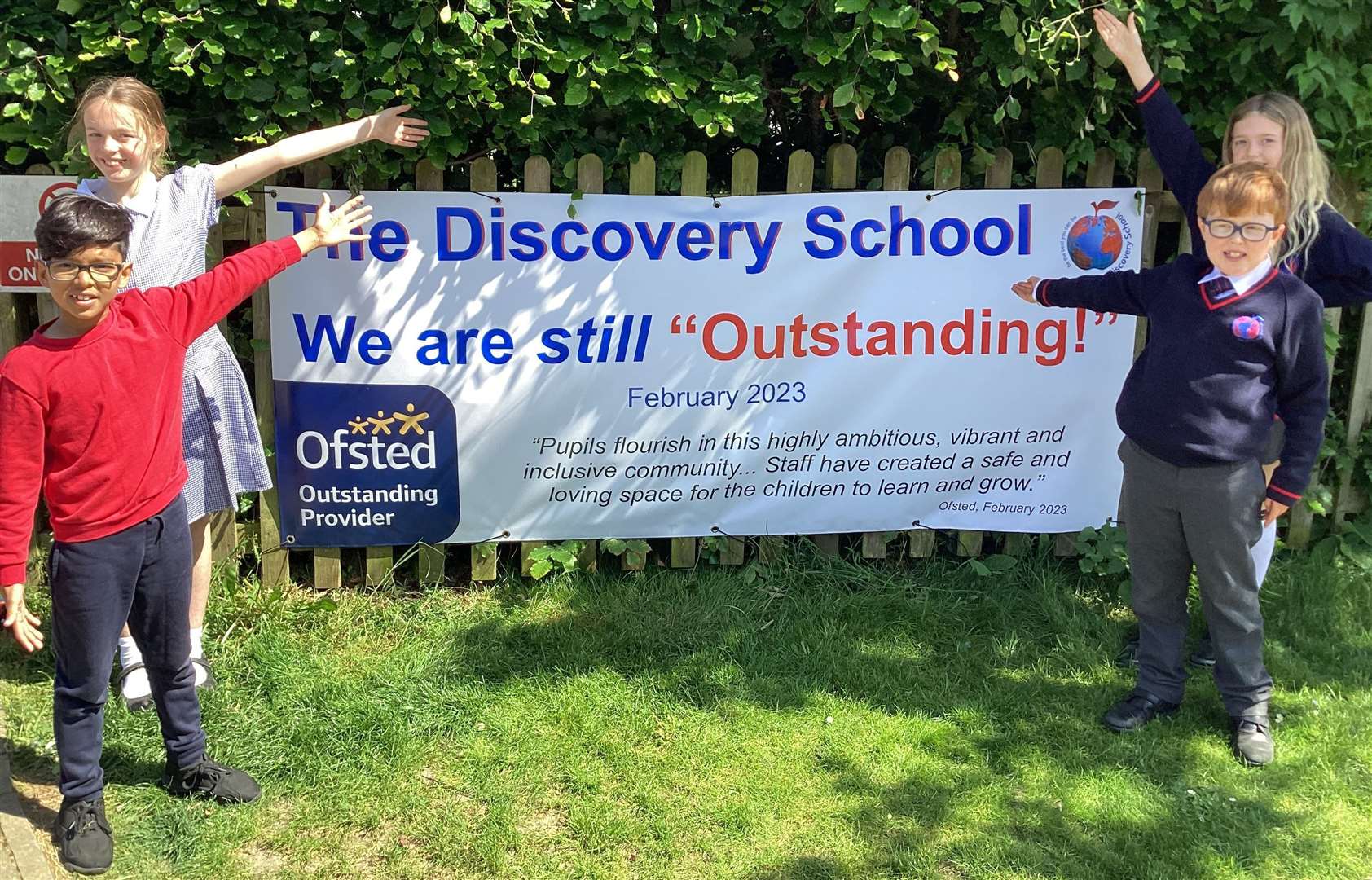 The Discovery School in Kings Hill, West Malling, has maintained its 'Outstanding' rating. Picture: The Discovery School