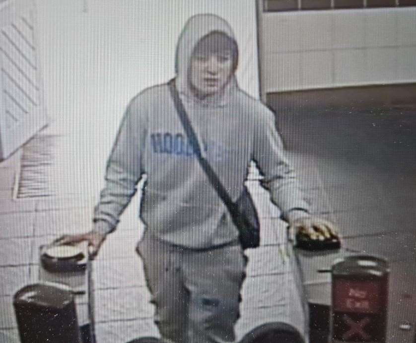 Officers would like to speak to this man. Picture: BTP