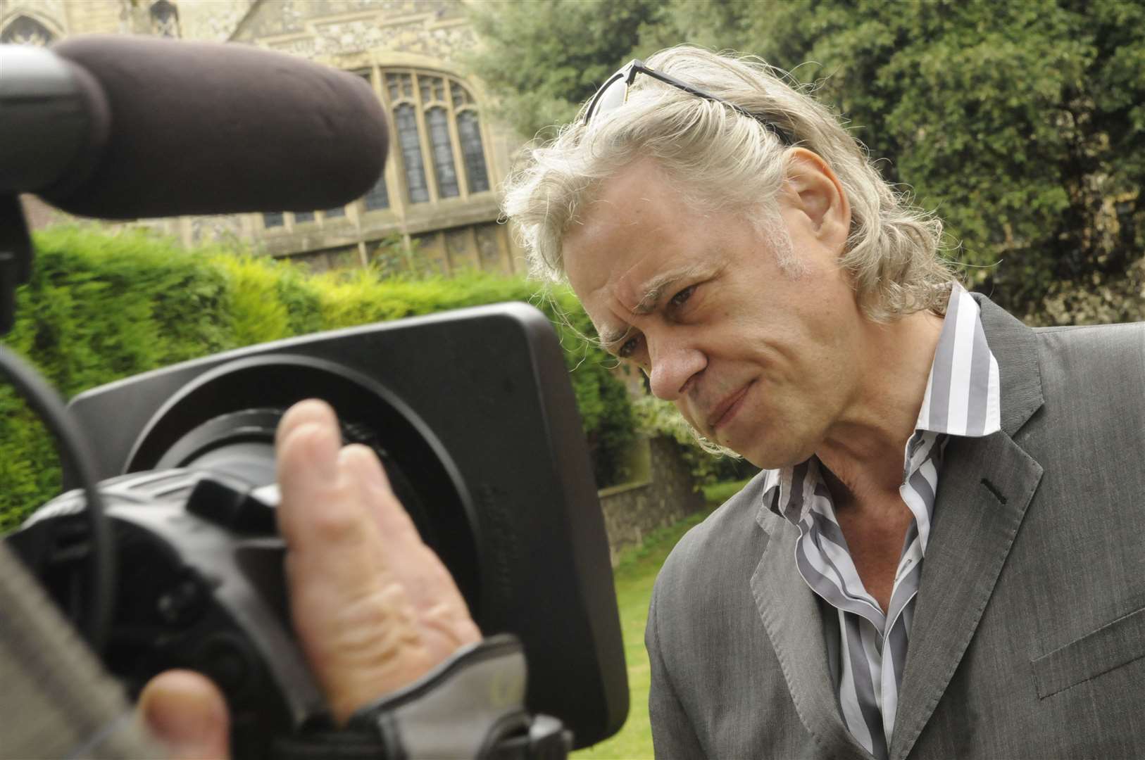 Bob Geldof had his wedding blessed at a church neighbouring his home in Faversham