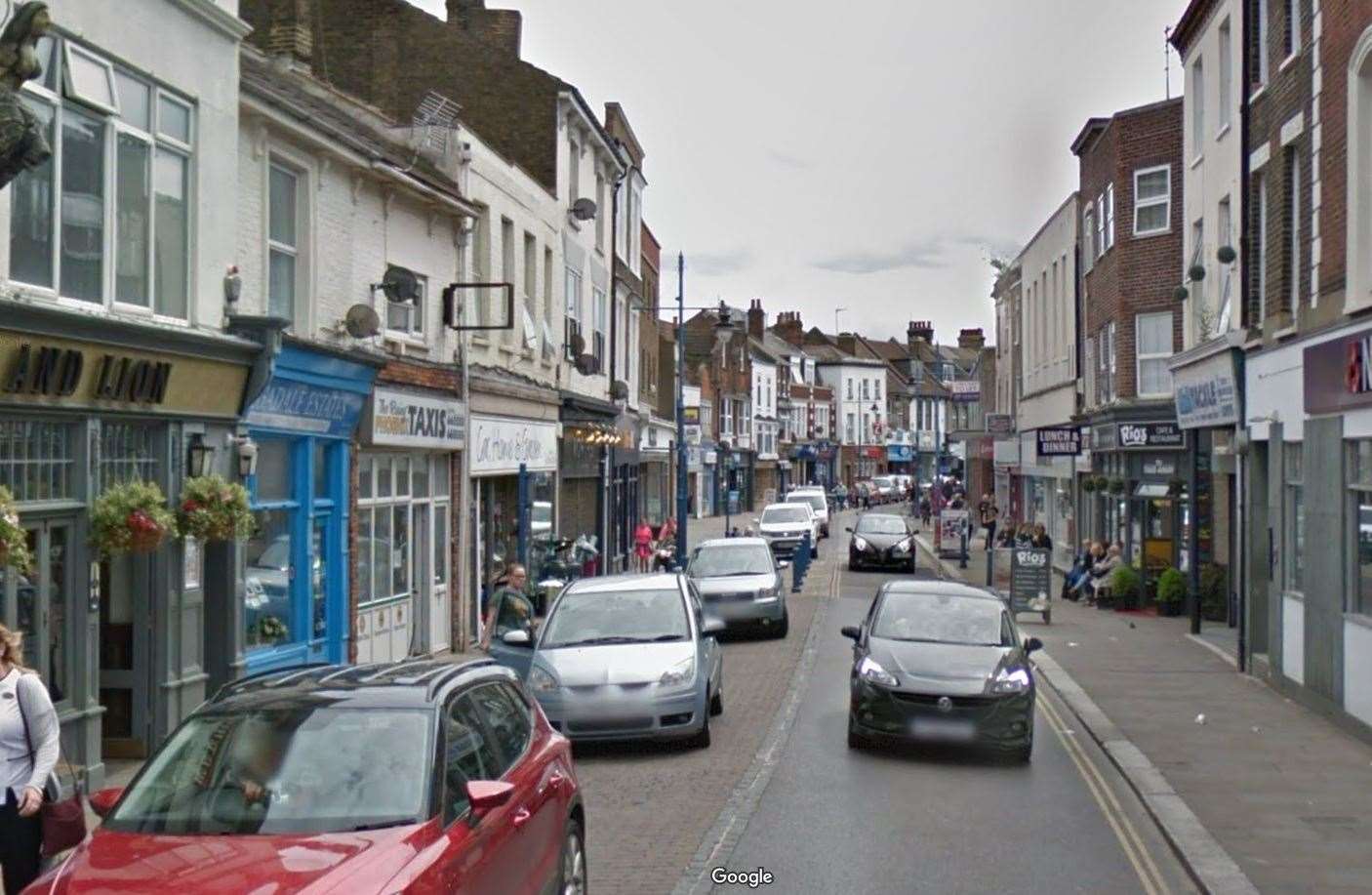 A teenage boy was assaulted outside a pub in Sheerness High Street. Picture: Google Images