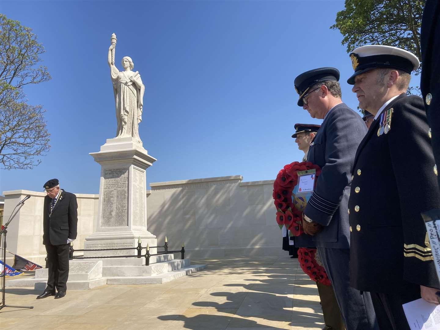 Quiet thoughts at the dedication of the new memorial wall in Sheerness