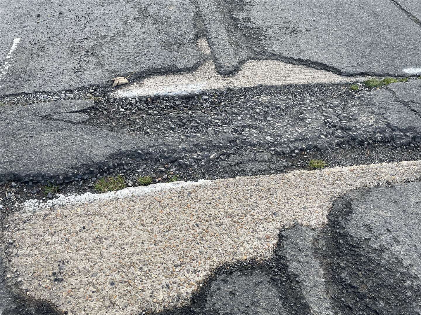 Residents fear the poor road surface could damage cars