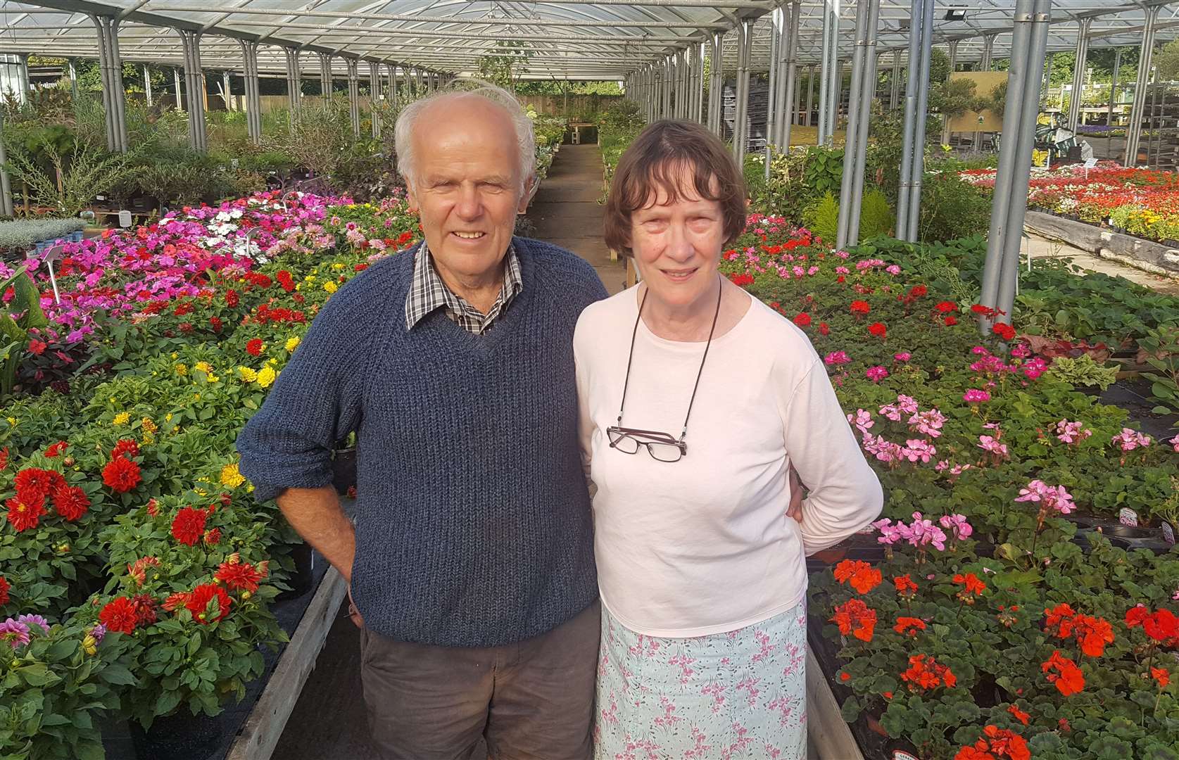 Paul and Jacky Kennett are retiring from the Meadow Grange Nursery at Blean